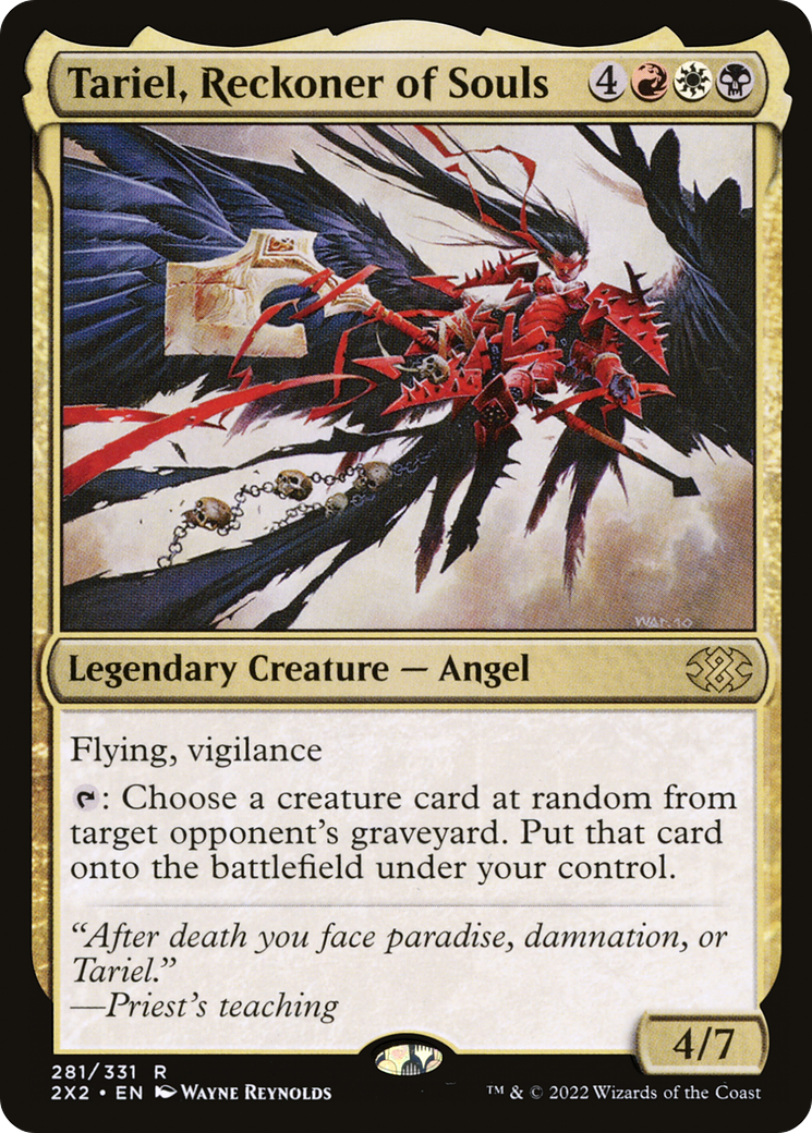 Tariel, Reckoner of Souls (2X2-281) [Double Masters 2022] Foil MTG Single Wizards of the Coast