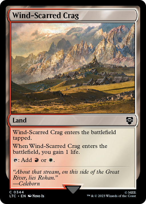 Wind-Scarred Crag (LTC-344) [Tales of Middle-earth Commander] MTG Single Wizards of the Coast