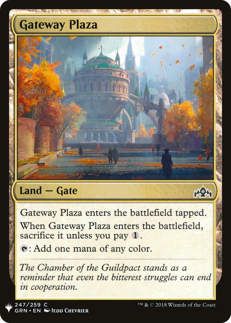 Gateway Plaza (LIST-GRN-247) [The List] MTG Single Magic: The Gathering