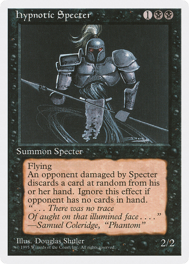 Hypnotic Specter (4ED-026) [Fourth Edition] MTG Single Wizards of the Coast