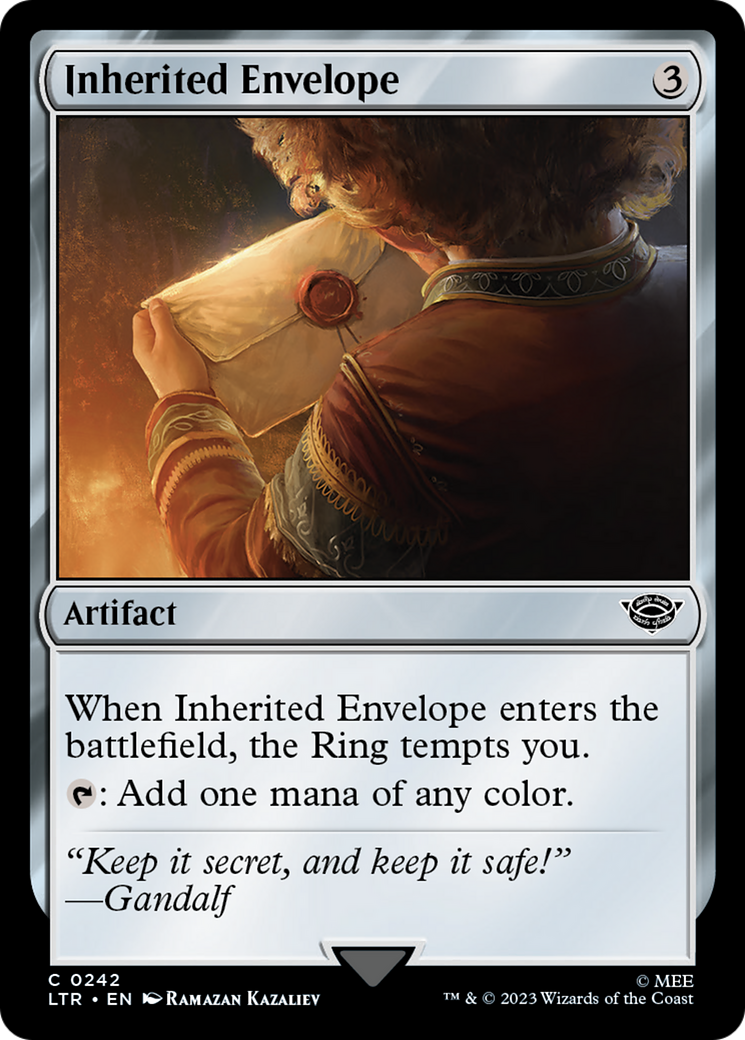 Inherited Envelope (LTR-242) [The Lord of the Rings: Tales of Middle-earth] MTG Single Wizards of the Coast