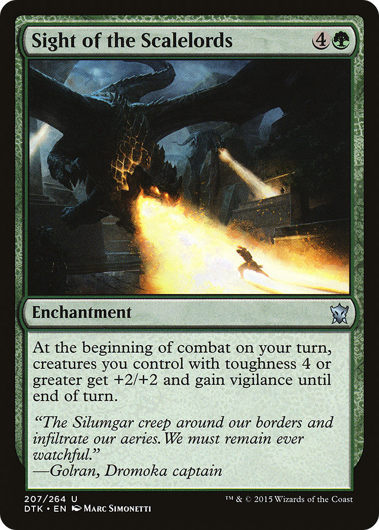 Sight of the Scalelords (DTK-207) [Dragons of Tarkir] Foil MTG Single Wizards of the Coast