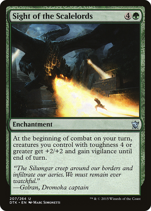 Sight of the Scalelords (DTK-207) [Dragons of Tarkir] MTG Single Wizards of the Coast