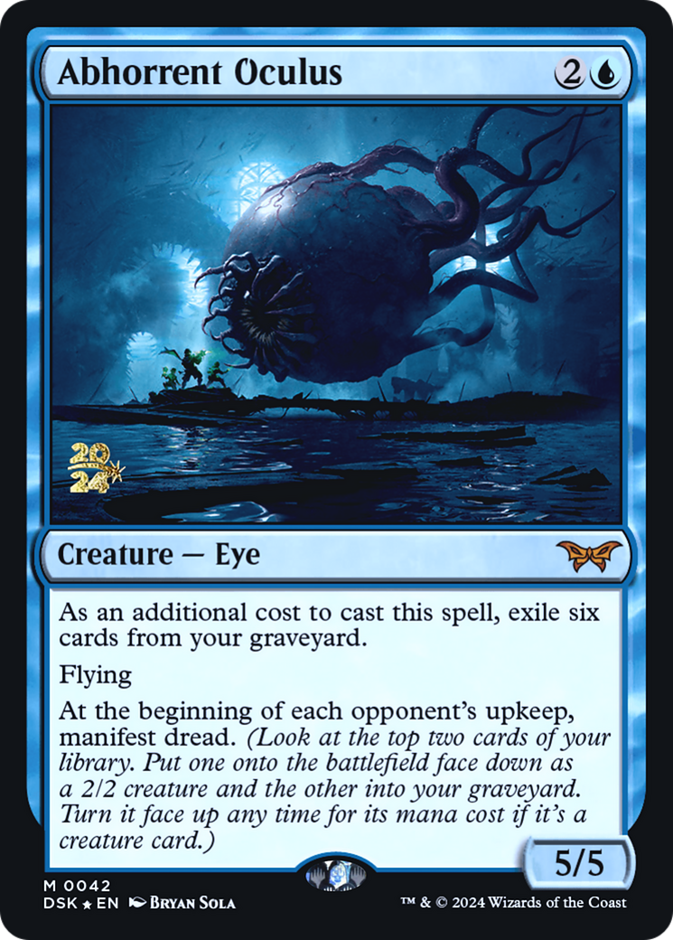 Abhorrent Oculus (PRE-042) [Duskmourn: House of Horror Promos] Foil MTG Single Wizards of the Coast