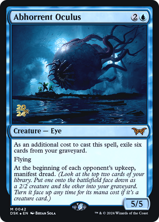 Abhorrent Oculus (PRE-042) [Duskmourn: House of Horror Promos] Foil MTG Single Wizards of the Coast