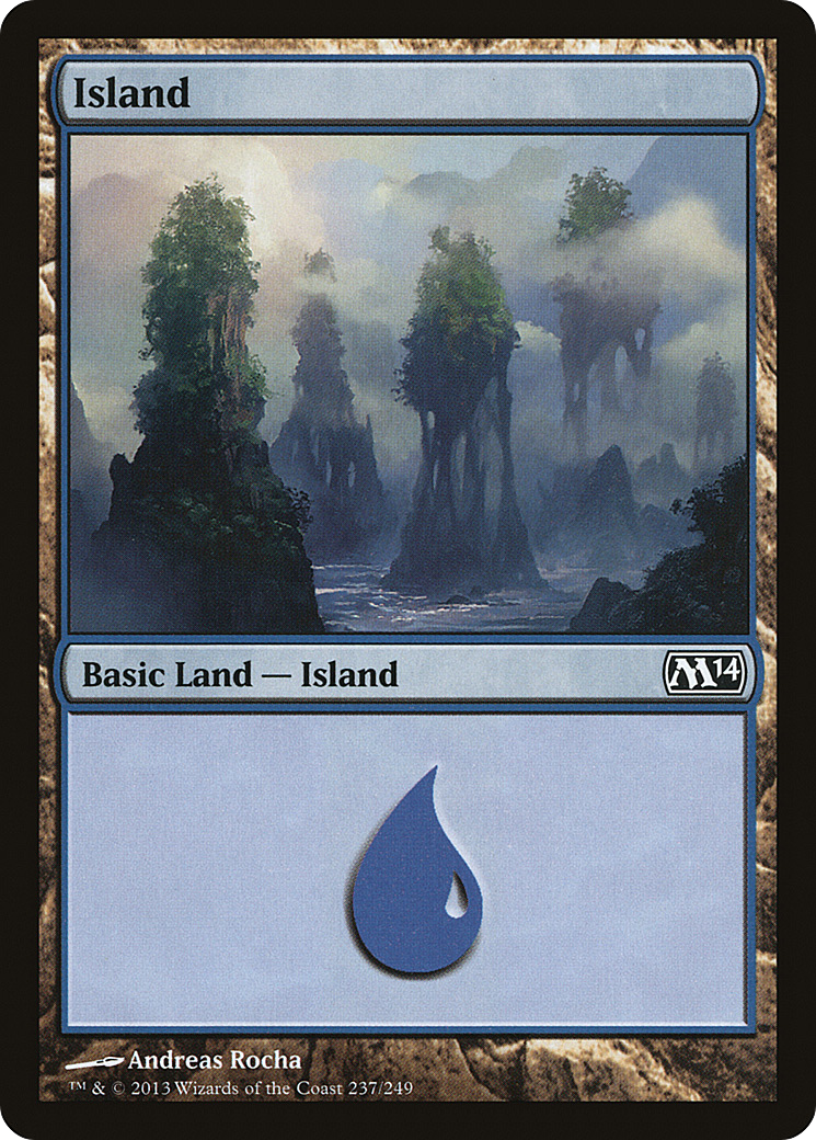 Island (M14-237) [Magic 2014] Foil MTG Single Wizards of the Coast