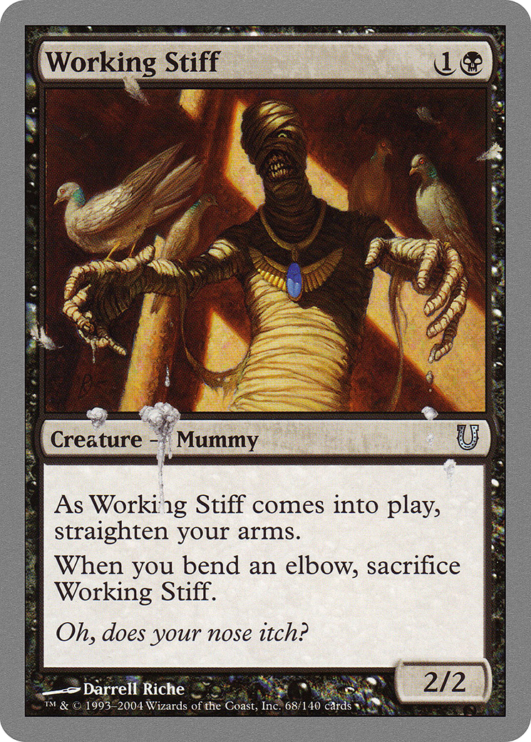 Working Stiff (UNH-068) [Unhinged] Foil MTG Single Wizards of the Coast