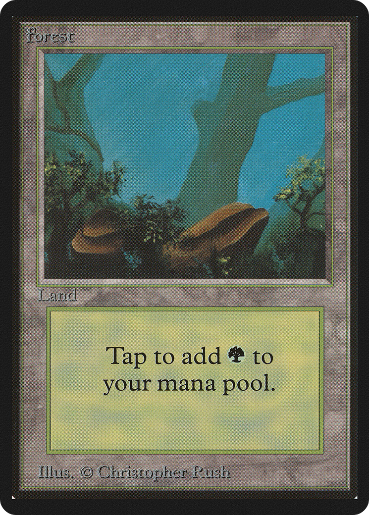 Forest (LEB-300) [Oldschool] Limited Edition Beta MTG Single Wizards of the Coast