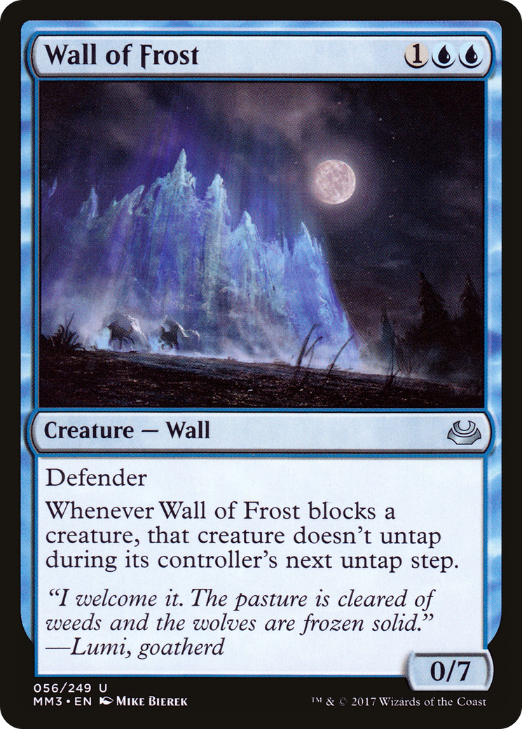 Wall of Frost (MM3-056) [Modern Masters 2017] MTG Single Modern Masters 2017