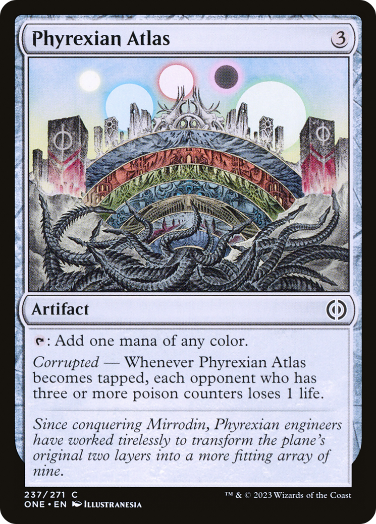 Phyrexian Atlas (ONE-237) [Phyrexia: All Will Be One] Foil MTG Single Wizards of the Coast