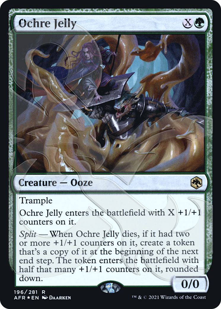 Ochre Jelly (AFR&-196) [Adventures in the Forgotten Realms Promos] Foil MTG Single Wizards of the Coast