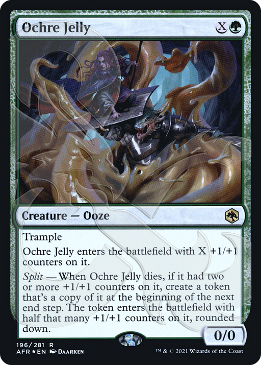 Ochre Jelly (AFR&-196) [Adventures in the Forgotten Realms Promos] Foil MTG Single Wizards of the Coast