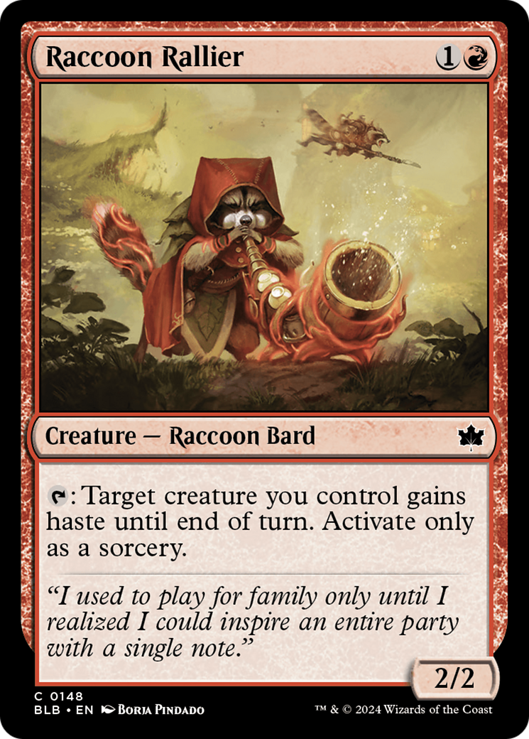 Raccoon Rallier (BLB-148) [Bloomburrow] MTG Single Wizards of the Coast