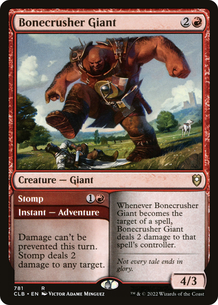 Bonecrusher Giant // Stomp [Commander Legends: Battle for Baldur's Gate] MTG Single Magic: The Gathering