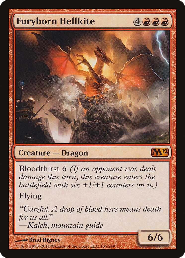 Furyborn Hellkite (M12-135) [Magic 2012] Foil MTG Single Wizards of the Coast