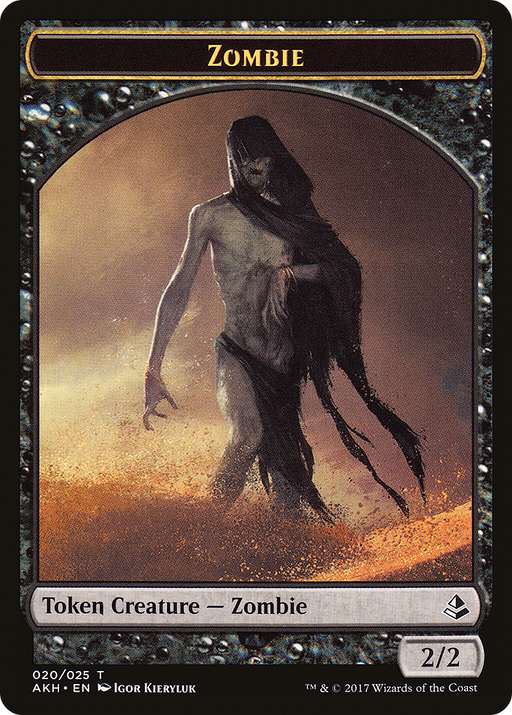 Zombie (AKH-020) [Tokens] Amonkhet Tokens Foil MTG Single Wizards of the Coast