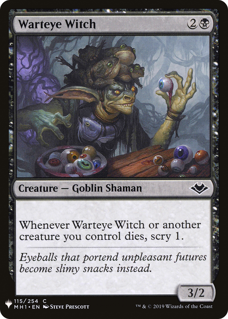 Warteye Witch (LIST-MH1-115) [Mystery Booster] The List MTG Single Wizards of the Coast