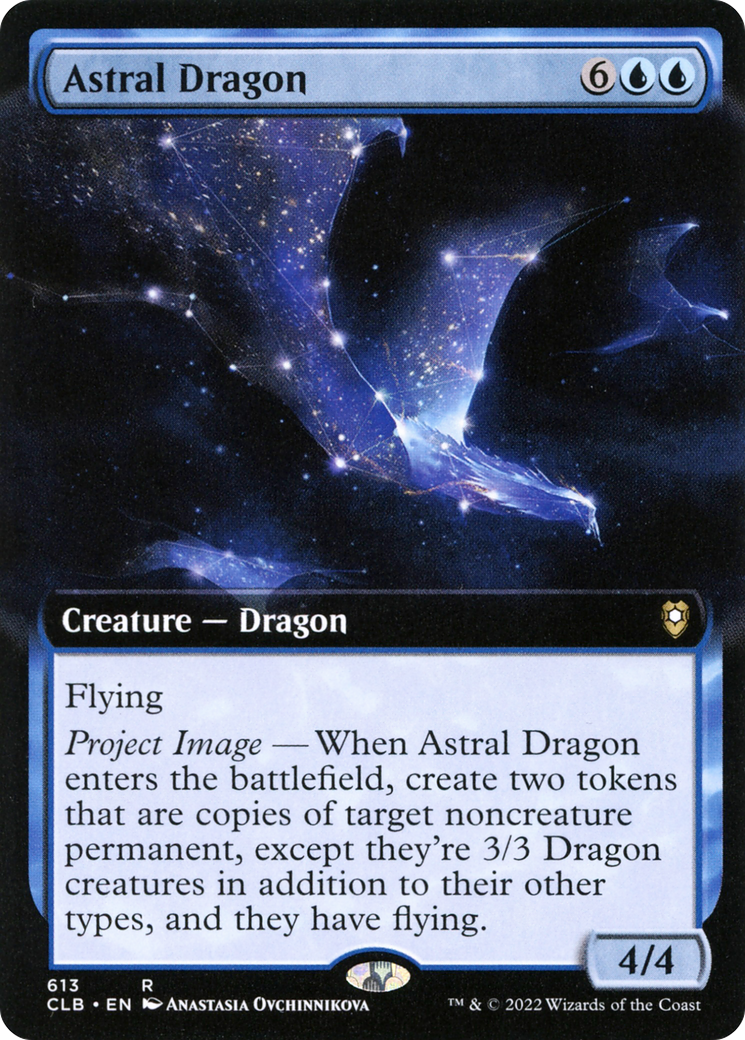 Astral Dragon (CLB-613) [Commander Legends: Battle for Baldur's Gate] (Extended Art) MTG Single Wizards of the Coast