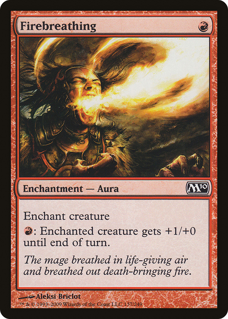 Firebreathing (M10-137) [Magic 2010] MTG Single Wizards of the Coast
