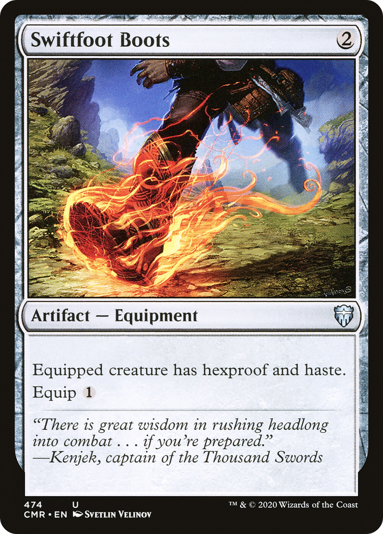 Swiftfoot Boots (CMR-474) [Commander Legends] MTG Single Wizards of the Coast