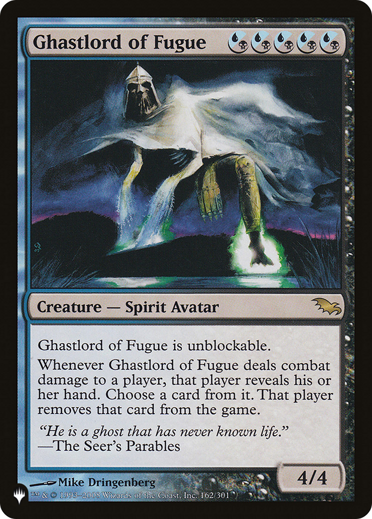 Ghastlord of Fugue (LIST-162/301) [Mystery Booster] The List MTG Single Wizards of the Coast