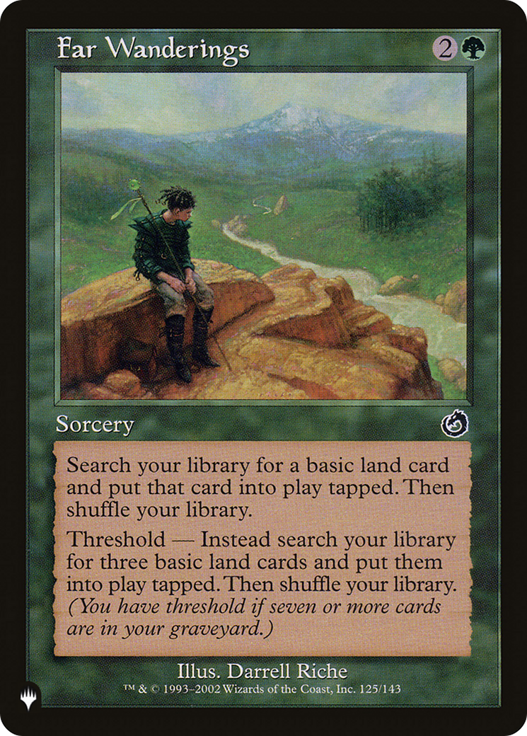 Far Wanderings (LIST-TOR-125) [Mystery Booster] The List MTG Single Wizards of the Coast