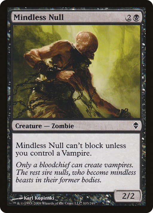 Mindless Null (ZEN-103) [Zendikar] MTG Single Wizards of the Coast