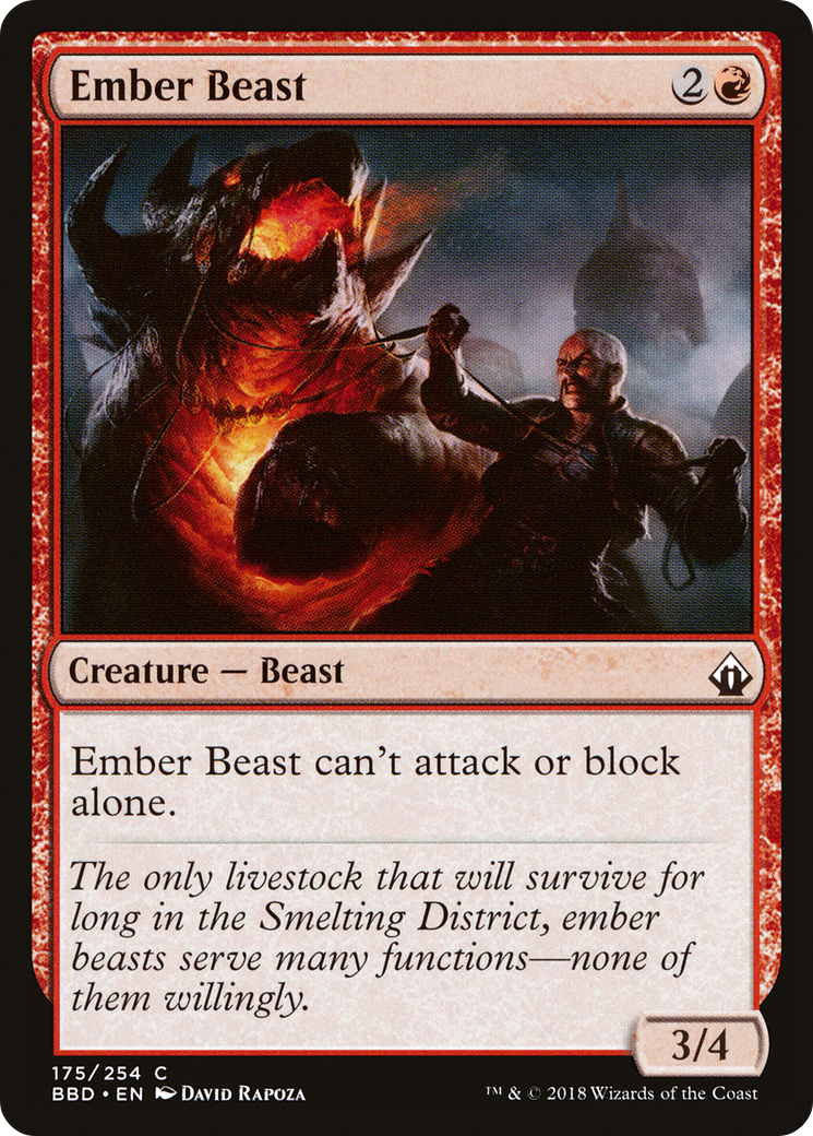 Ember Beast (BBD-175) [Battlebond] Foil MTG Single Wizards of the Coast