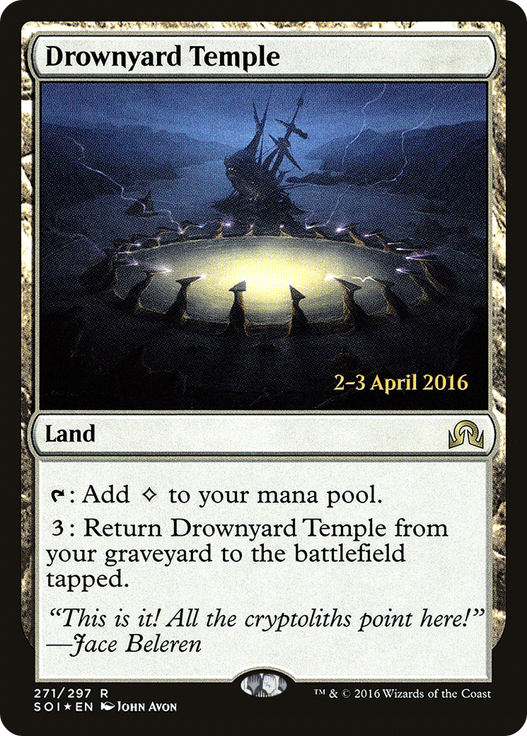 Drownyard Temple (PRE-271) [Shadows over Innistrad Promos] Foil MTG Single Wizards of the Coast
