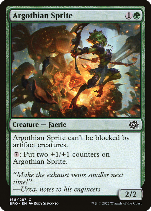 Argothian Sprite (BRO-168) [The Brothers' War] Foil MTG Single Wizards of the Coast