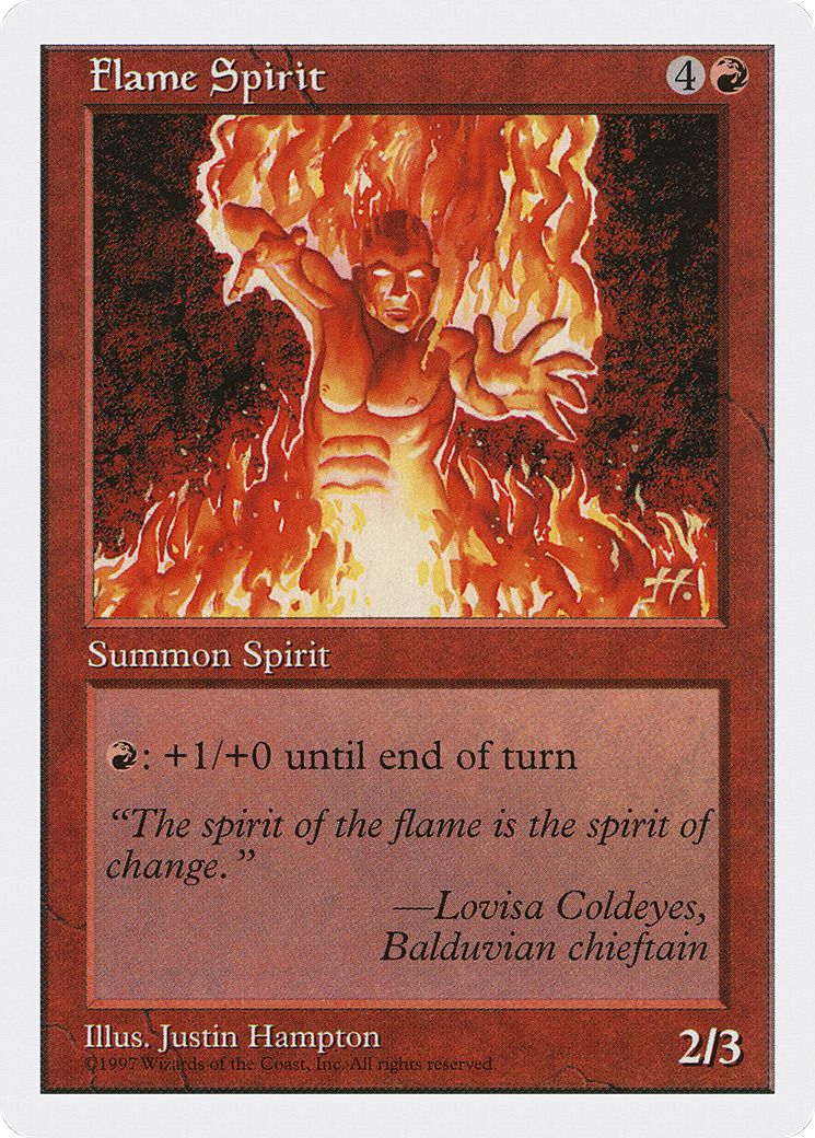 Flame Spirit (5ED-229) [Fifth Edition] MTG Single Wizards of the Coast