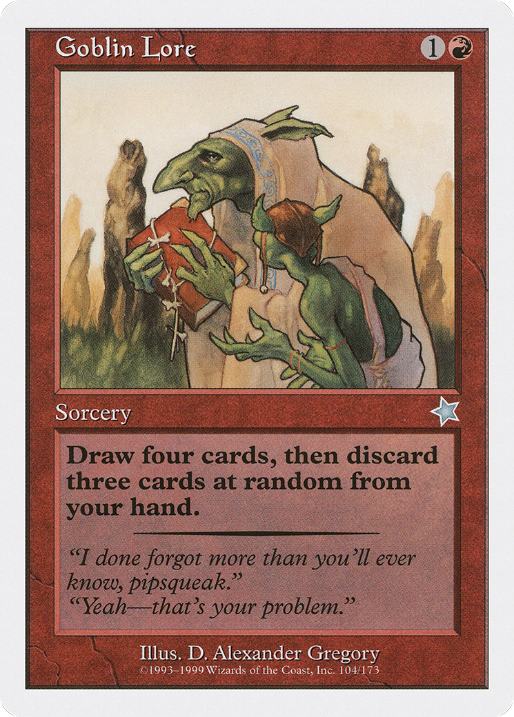 Goblin Lore (S99-104) [Misc] Starter 1999 MTG Single Wizards of the Coast