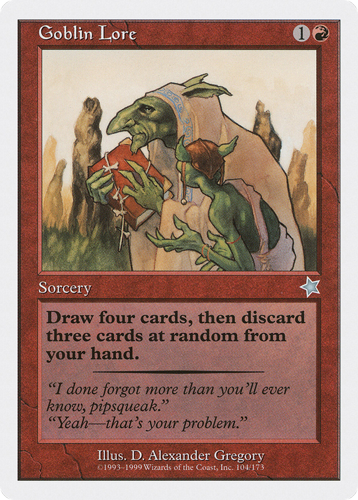 Goblin Lore (S99-104) [Misc] Starter 1999 MTG Single Wizards of the Coast