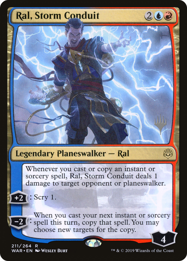 Ral, Storm Conduit (PPELD-211) [War of the Spark Promos] MTG Single Wizards of the Coast