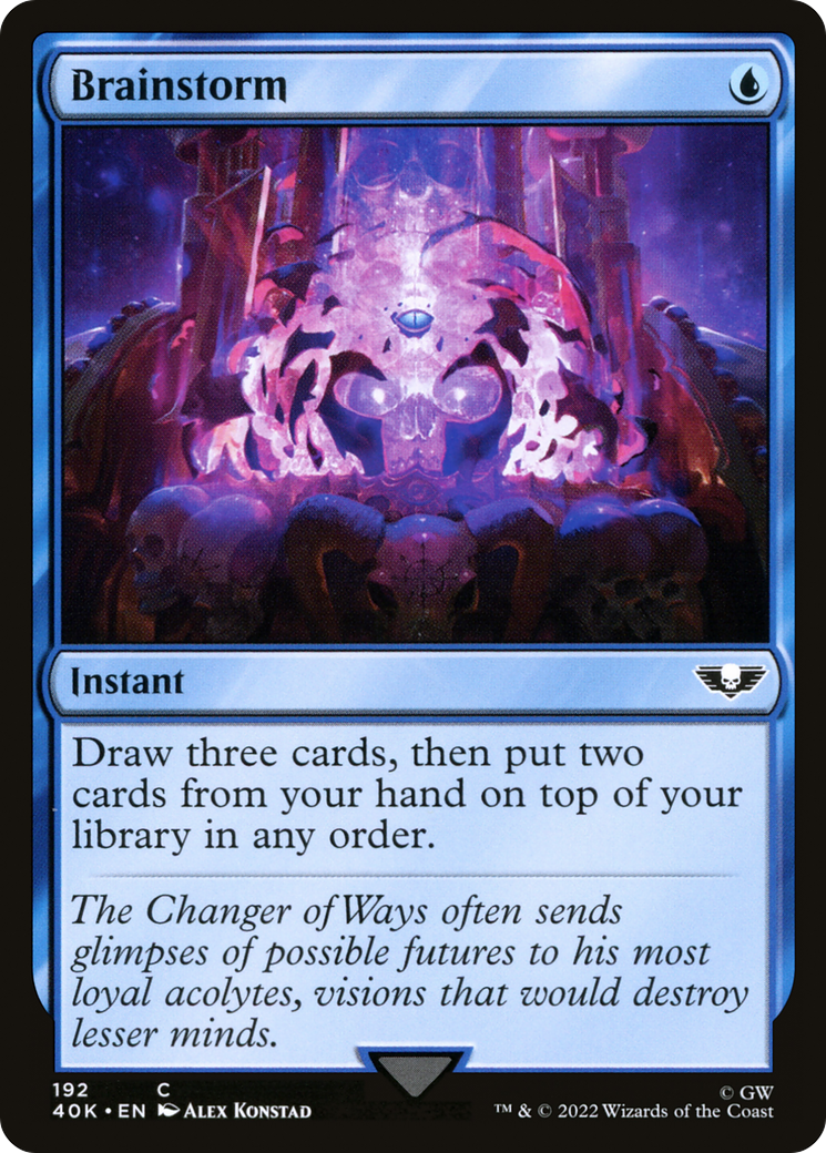 Brainstorm (40K-192) [Warhammer 40,000 Commander] MTG Single Wizards of the Coast