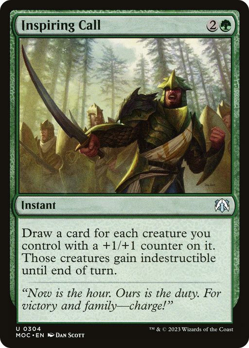 Inspiring Call (MOC-304) [March of the Machine Commander] MTG Single Wizards of the Coast