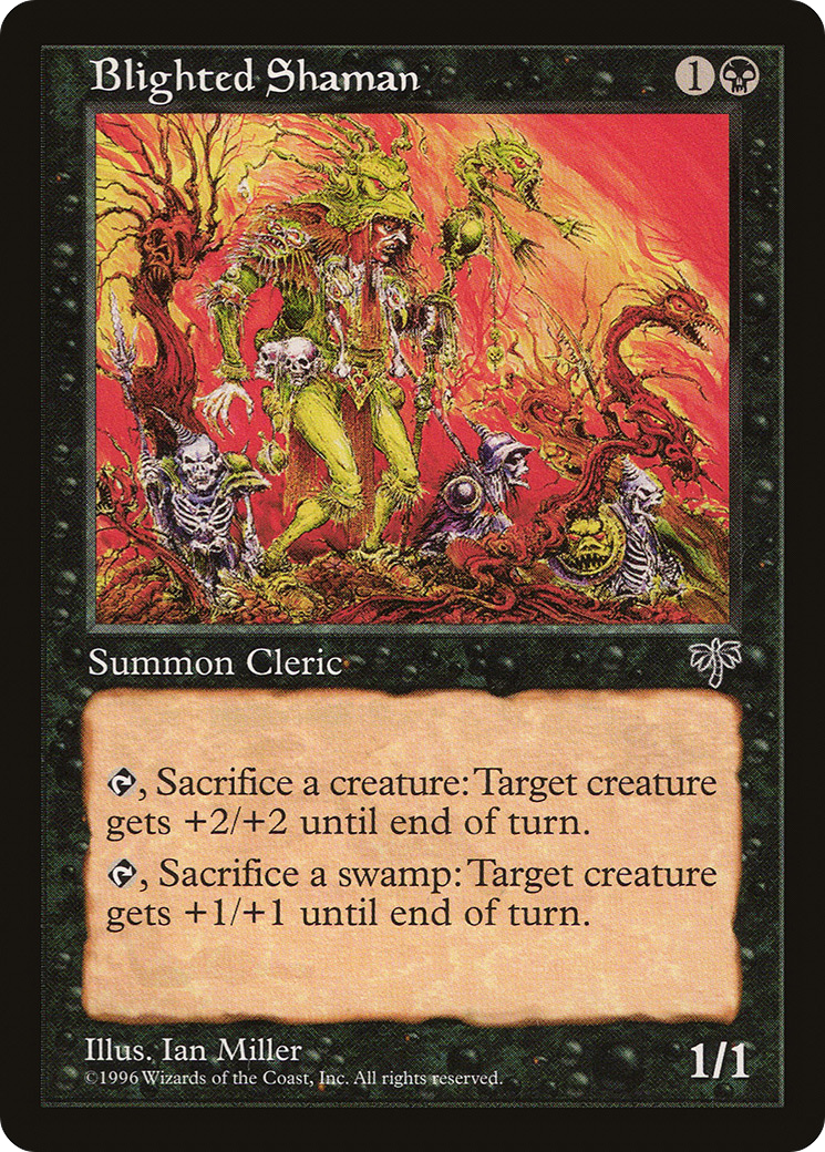 Blighted Shaman (MIR-) [Mirage] MTG Single Wizards of the Coast