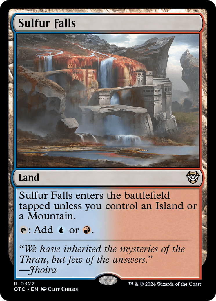 Sulfur Falls (OTC-322) [Outlaws of Thunder Junction Commander] MTG Single Wizards of the Coast