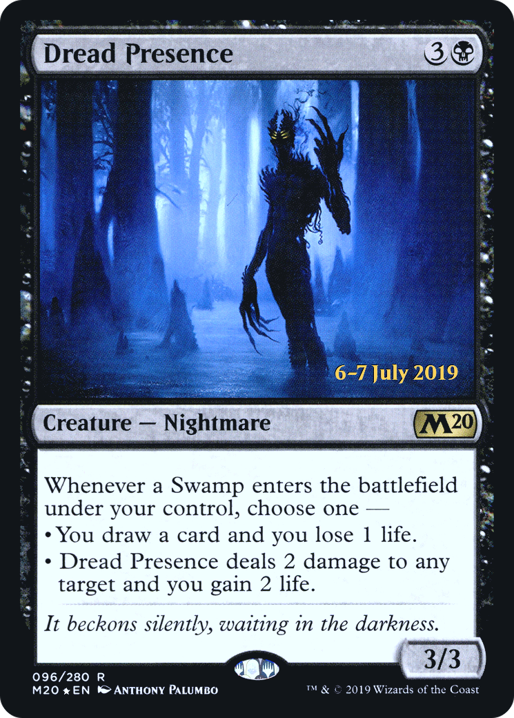 Dread Presence (PRE-096) [Core Set 2020 Promos] Foil MTG Single Wizards of the Coast