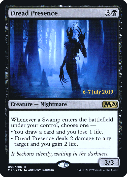 Dread Presence (PRE-096) [Core Set 2020 Promos] Foil MTG Single Wizards of the Coast