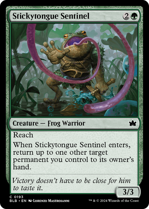 Stickytongue Sentinel (BLB-193) [Bloomburrow] MTG Single Wizards of the Coast