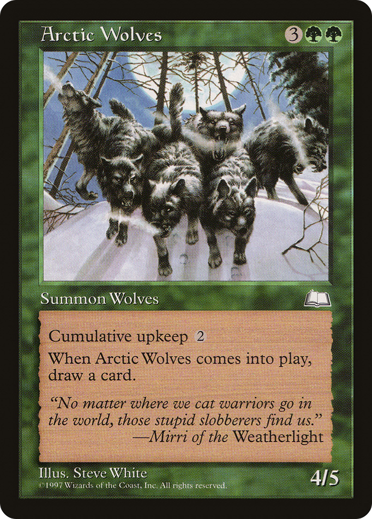 Arctic Wolves (WTH-) [Weatherlight] MTG Single Wizards of the Coast