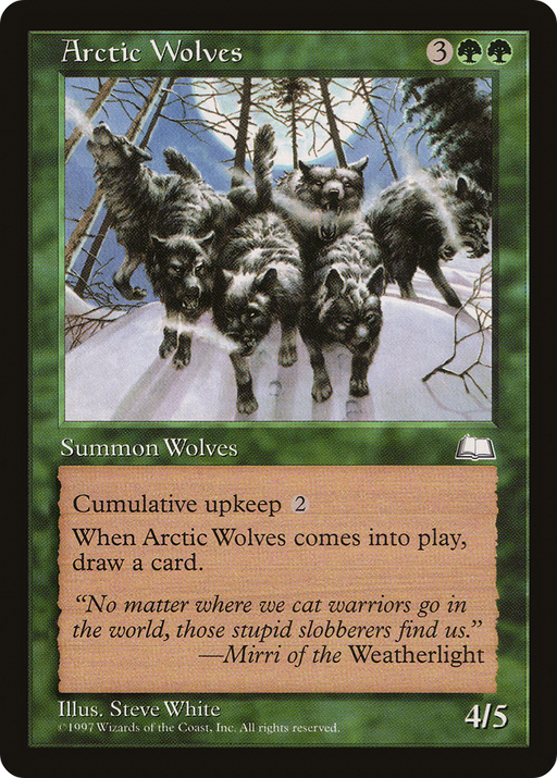Arctic Wolves (WTH-) [Weatherlight] MTG Single Wizards of the Coast