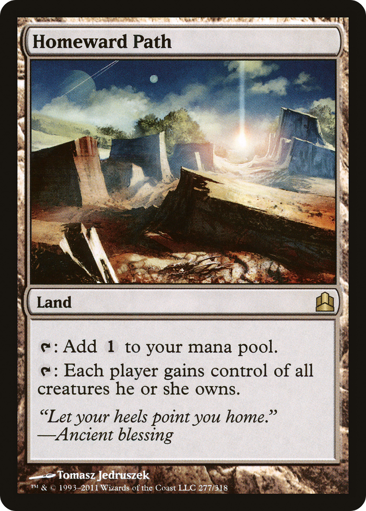 Homeward Path (CMD-277) [Commander 2011] MTG Single Wizards of the Coast