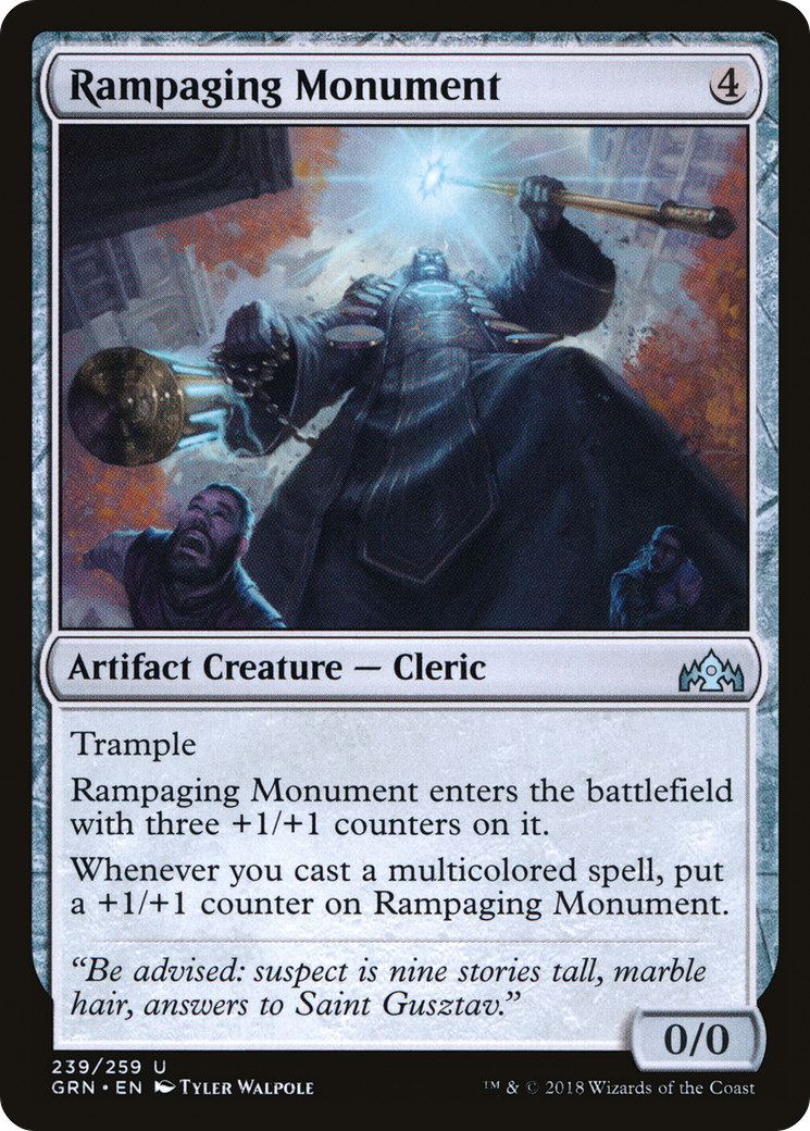 Rampaging Monument (GRN-239) [Guilds of Ravnica] MTG Single Wizards of the Coast