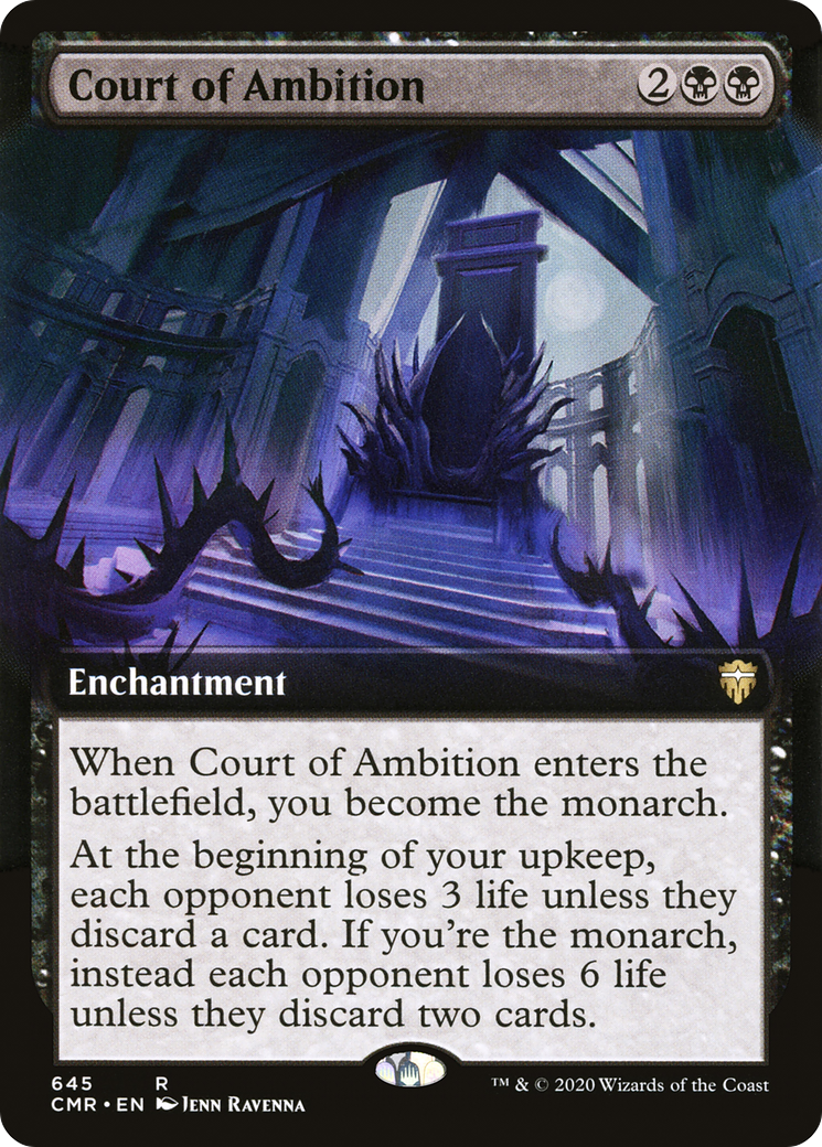 Court of Ambition (CMR-645) [Commander Legends] (Extended Art) Foil MTG Single Wizards of the Coast