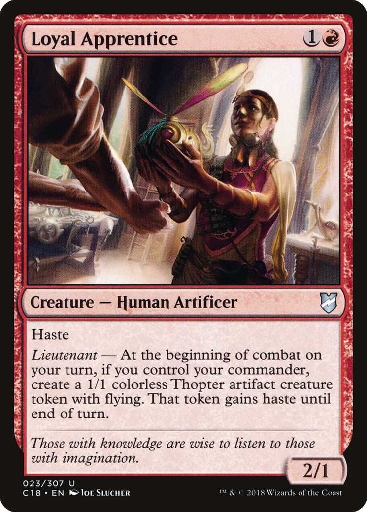 Loyal Apprentice (C18-023) [Commander 2018] MTG Single Wizards of the Coast