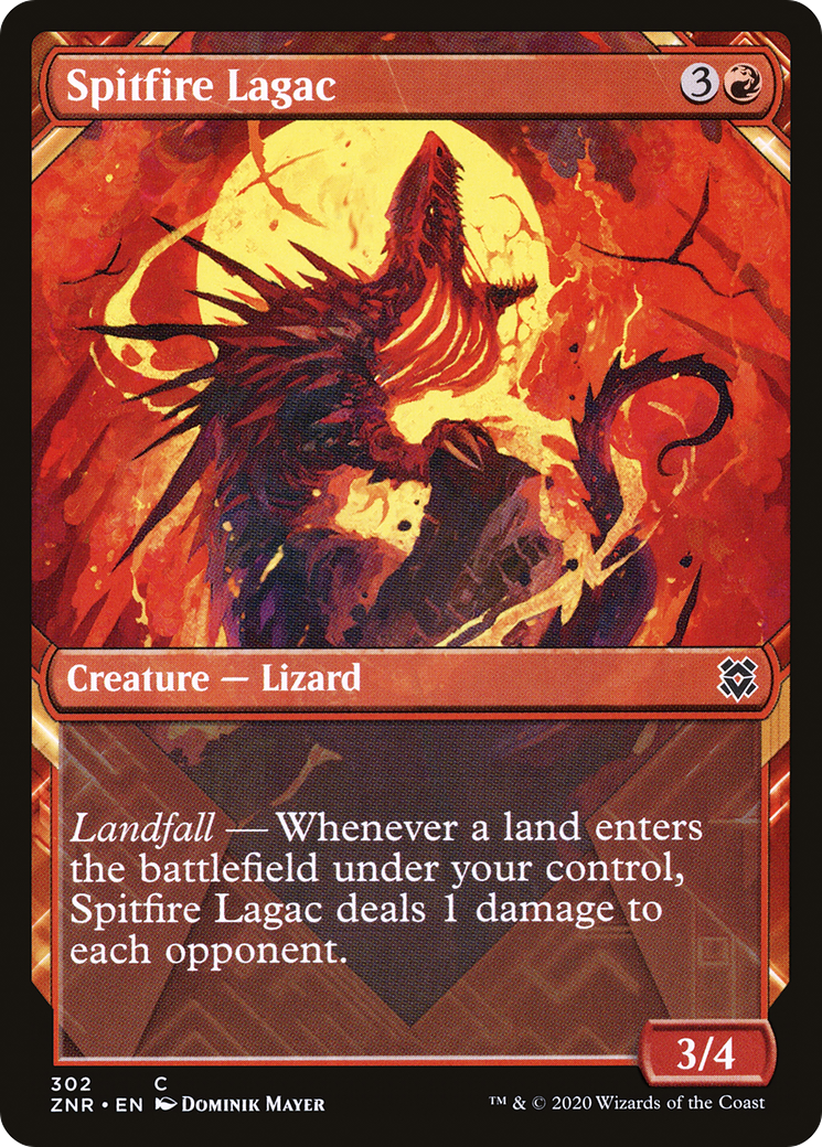 Spitfire Lagac (ZNR-302) [Zendikar Rising] (Showcase) MTG Single Wizards of the Coast