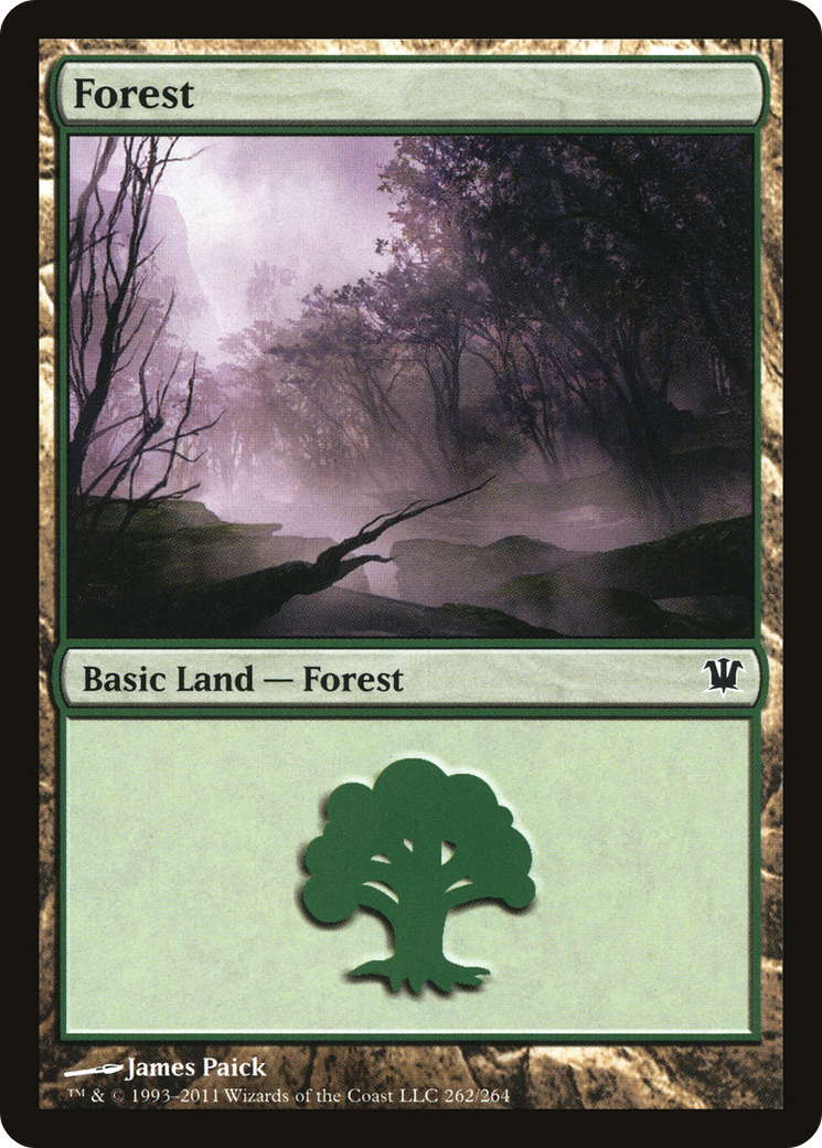 Forest (262) (ISD-262) [Innistrad] Foil MTG Single Wizards of the Coast