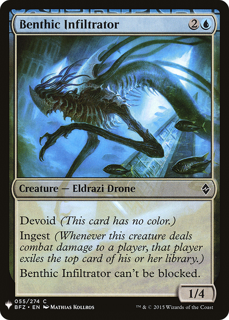 Benthic Infiltrator (LIST-BFZ-55) [Mystery Booster] The List MTG Single Wizards of the Coast